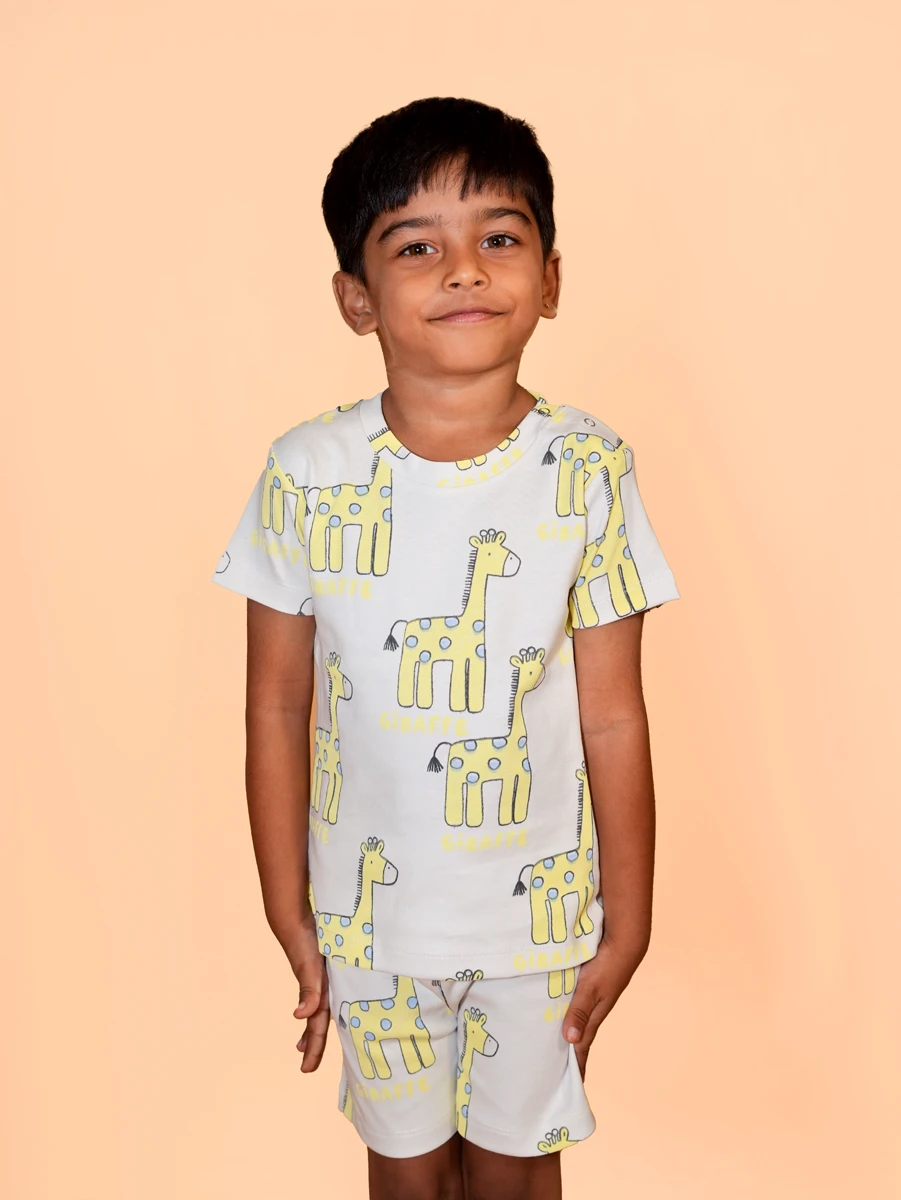 Giraffe Printed Co-ord Set