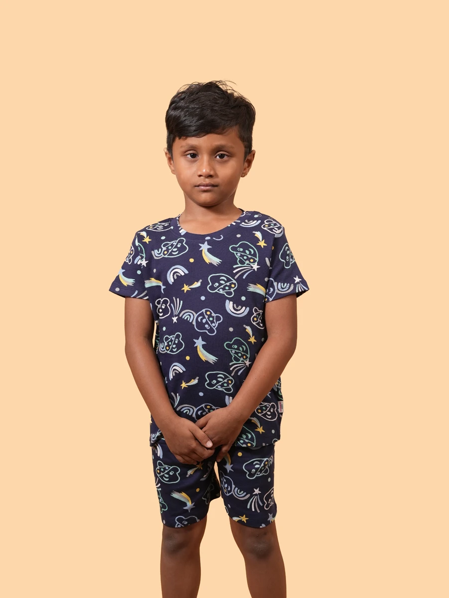 Midnight Galaxy Co-ord Set | 100% Cotton Single Jersey | 6–12M to 5–6Y
