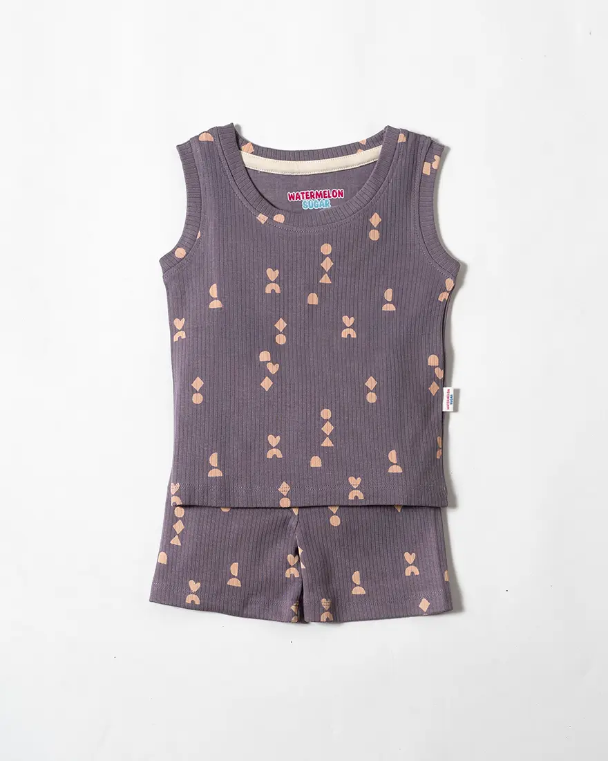 Slate Geo Sleeveless Co-ord Set