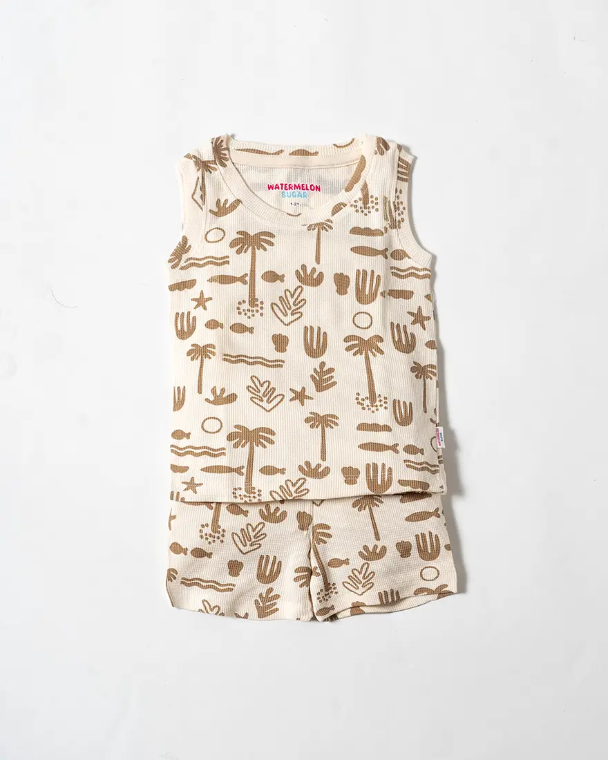 Desert Palms Sleeveless Co-Ord Set